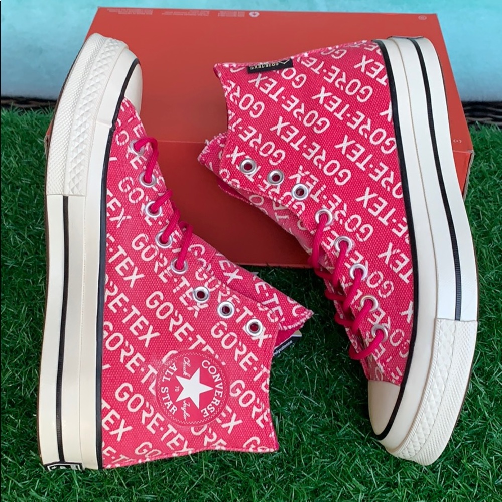 CONVERSE CHUCK 70 HI PINK POP/EGRET/BROWN Men’s - Picture 6 of 16
